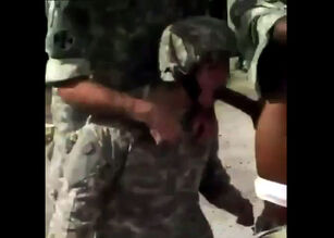Forced rimjob